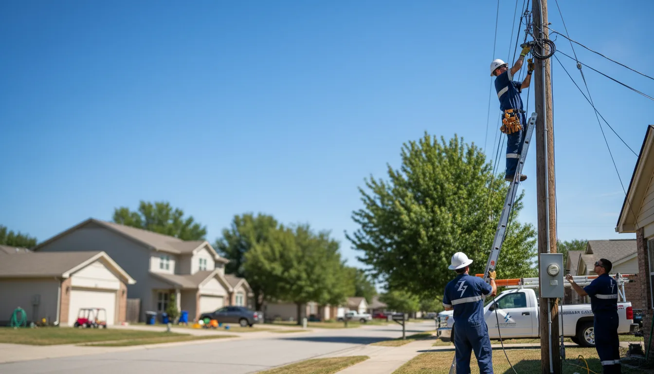 Residential electrician providing installation services in Lachine, MI